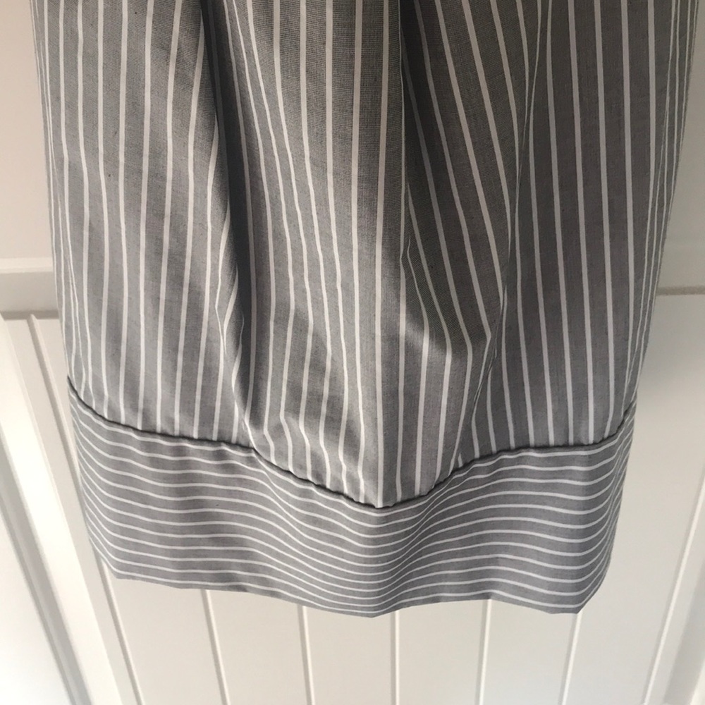 Bcbgeneration Gray Striped Asymmetrical Dress - image 5